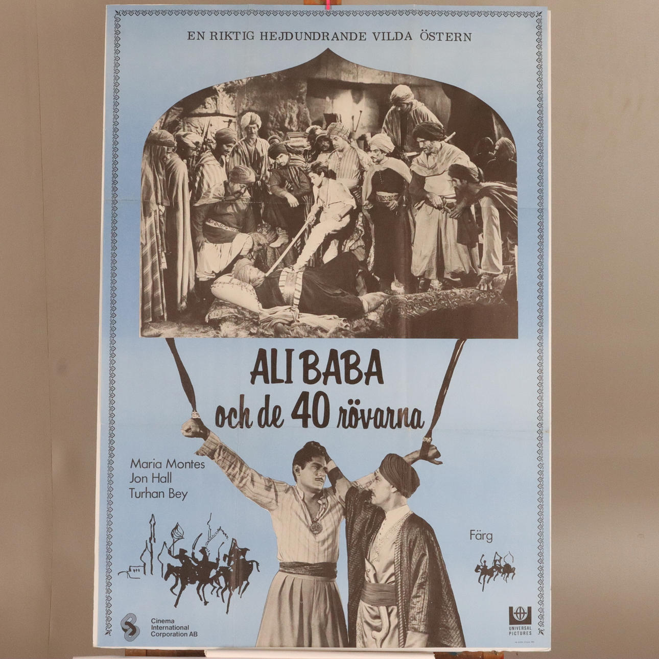 BIO/ FILMAFFISCH Ali Baba och de 40 rövarna.