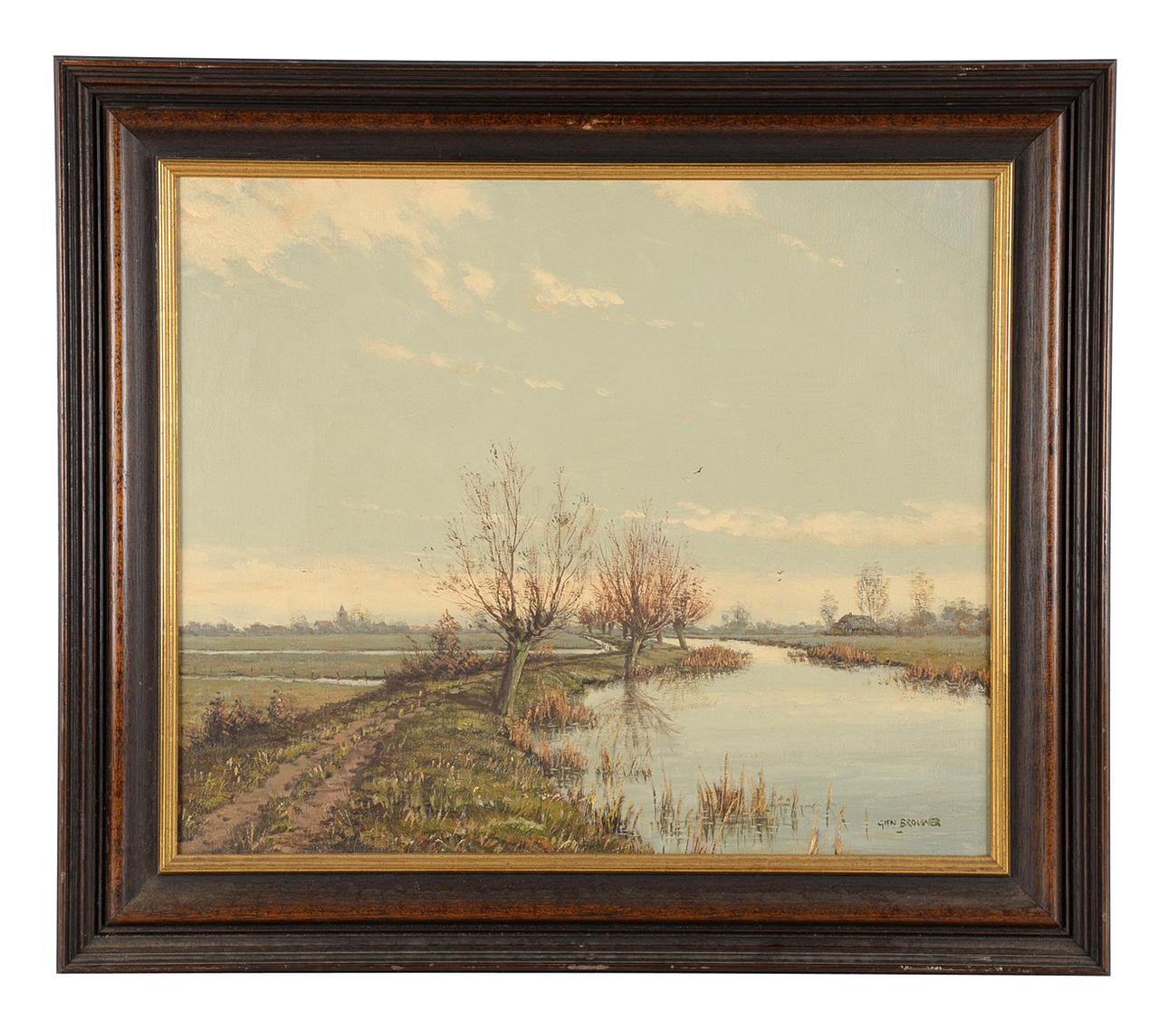 GIEN BROUWER. ”Landskap med ström”.