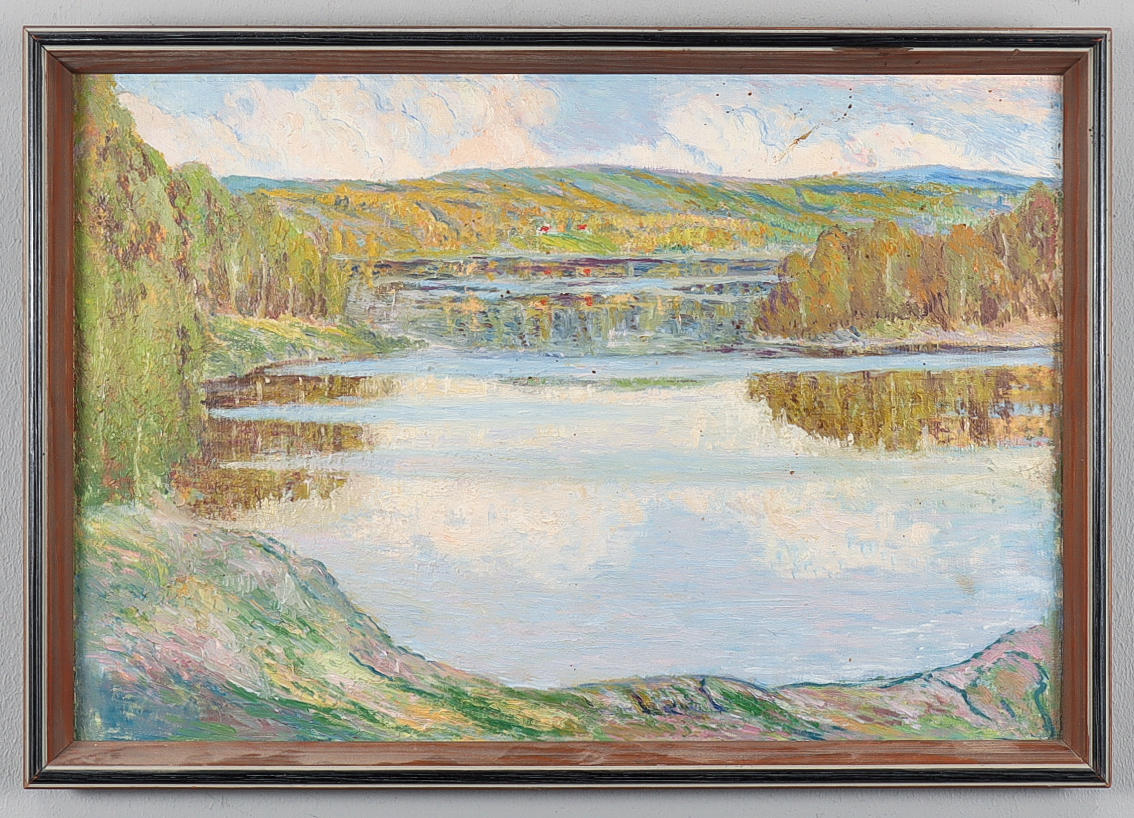 TURE ANDER. Oil on panel.