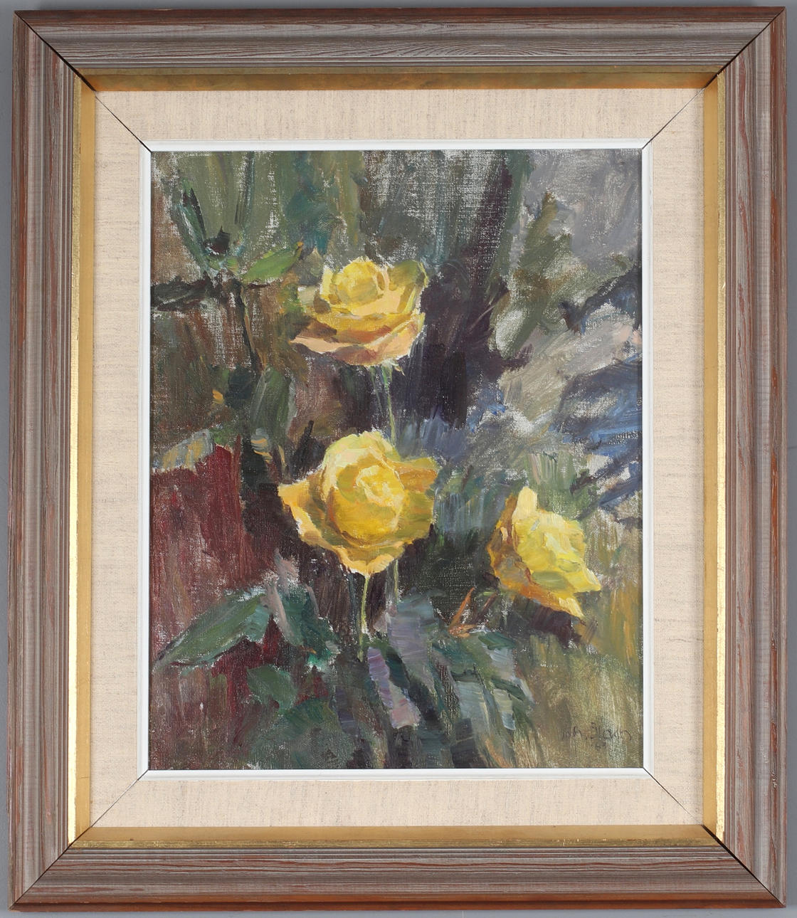 JOHAN BLADH. Blomster, oil on canvas, signed and dated 63.