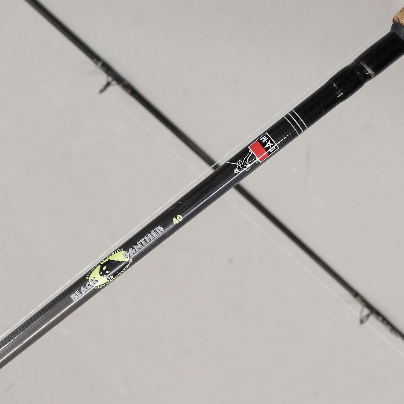 black panther fishing pole FISHING RODS and FISHING LUGS, D.A.M, Abu Garcia. Collectables - Fishing  equipment