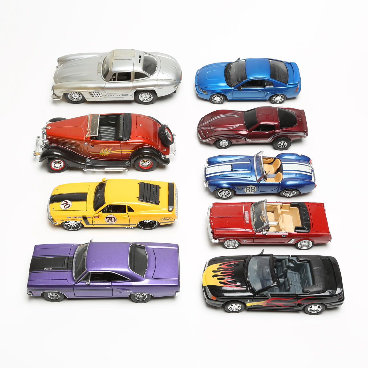 LELUAUTOT, 9 kpl, muovi/metalli.