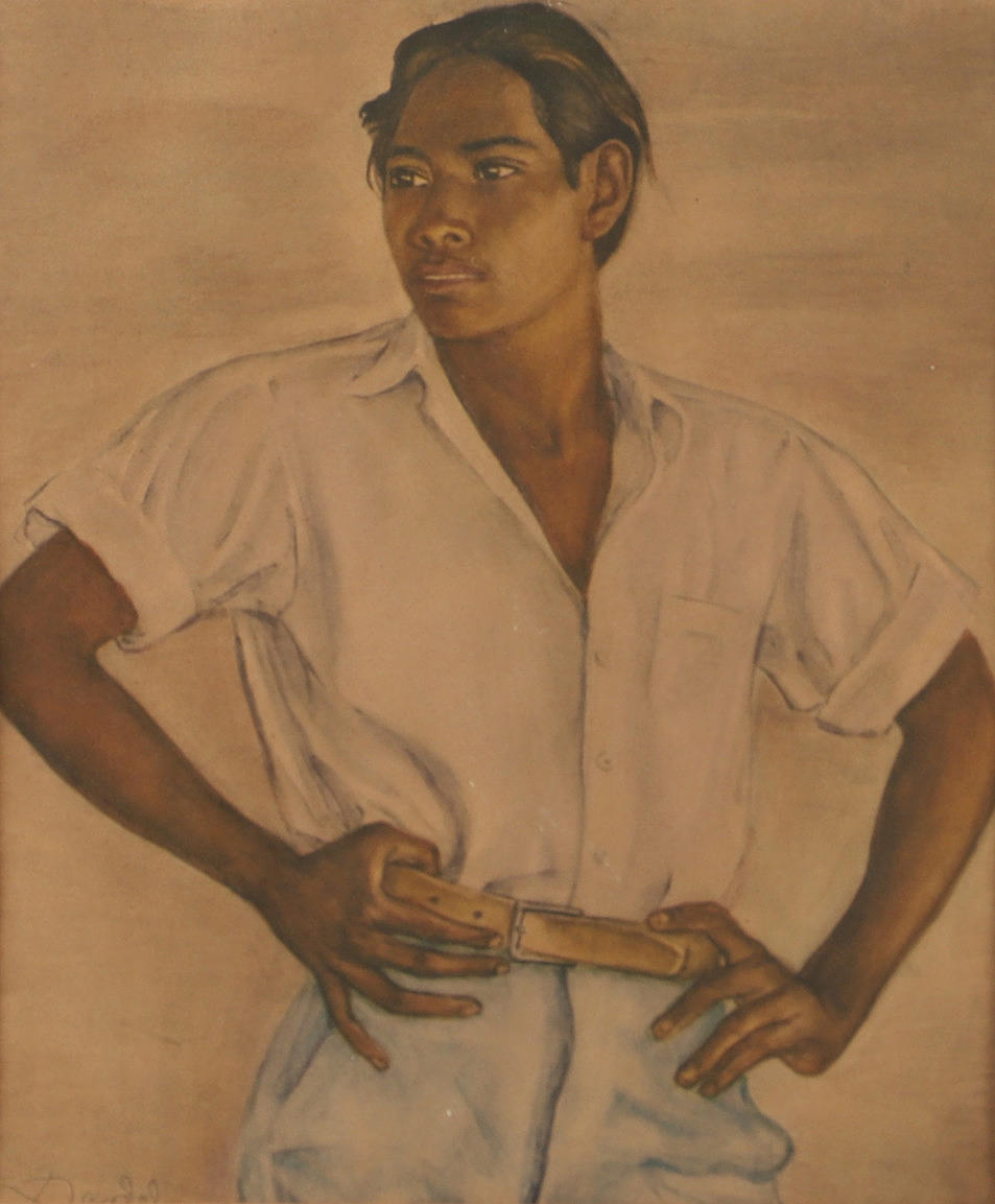 NILS DARDEL. EFTER. Mandportræt, print.