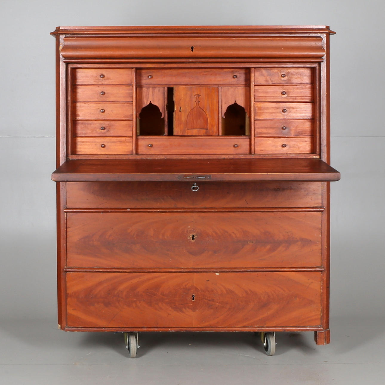 SEKRETÄR, trä, 18/1900-tal.