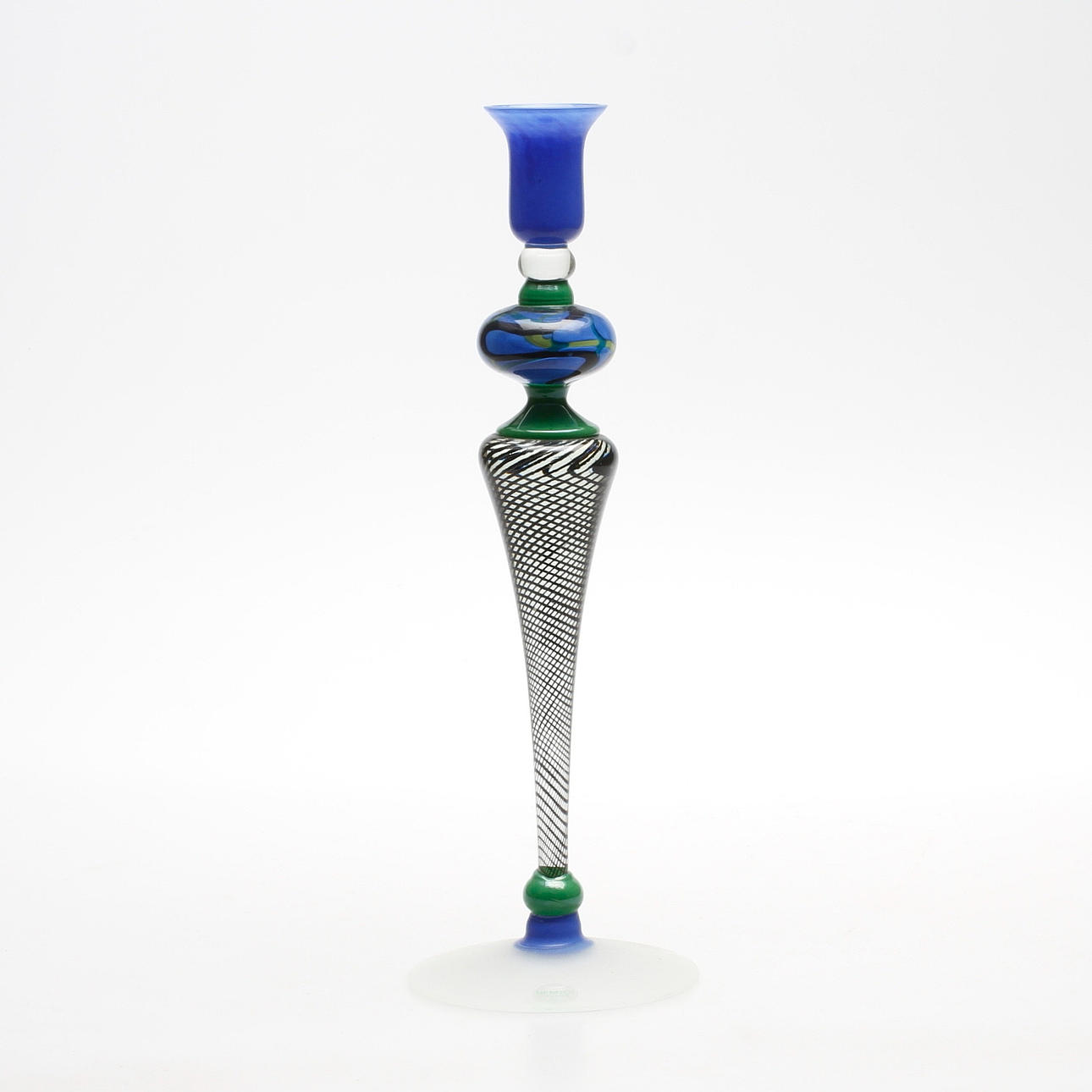 LJUSSTAKE, glas, Ioan Nemtoi, Nemtoi glass art, signerad.