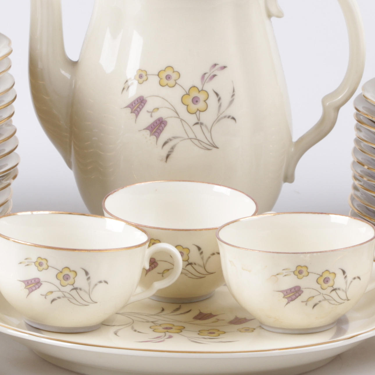 KAFFESERVIS, 38 delar, Lidköping, 1900-talets mitt.