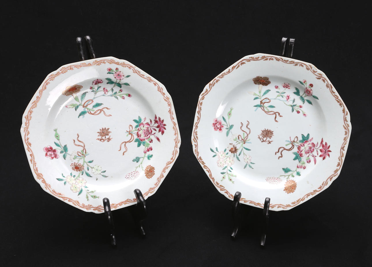 TALLRIKAR, 2 st, Kina, 17/1800-tal.