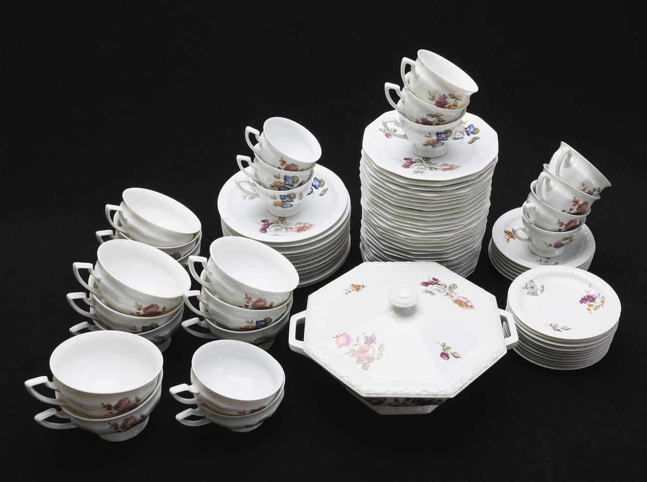 KAFFE- och TESERVIS, 78 delar, "Maria", Rosenthal, 1900-talets mitt.