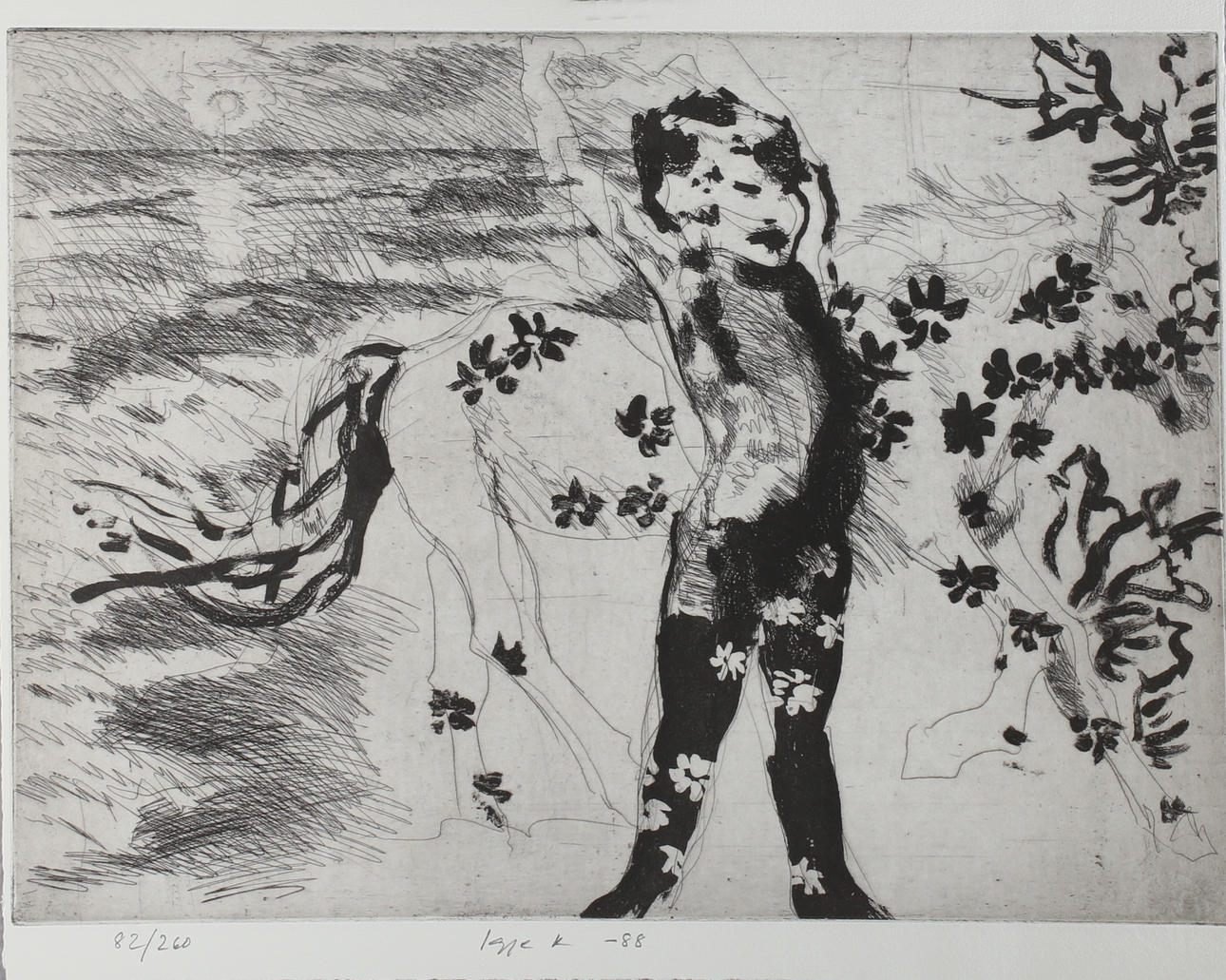 PARTI, 3 st, färgetsningar, portfölj III/1988, Grafiska sällskapet.