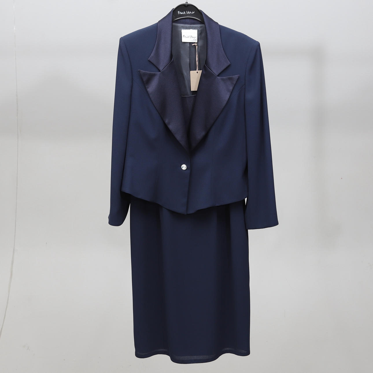 KLÄNNING OCH KAVAJ, 2 delar, Frank Usher.