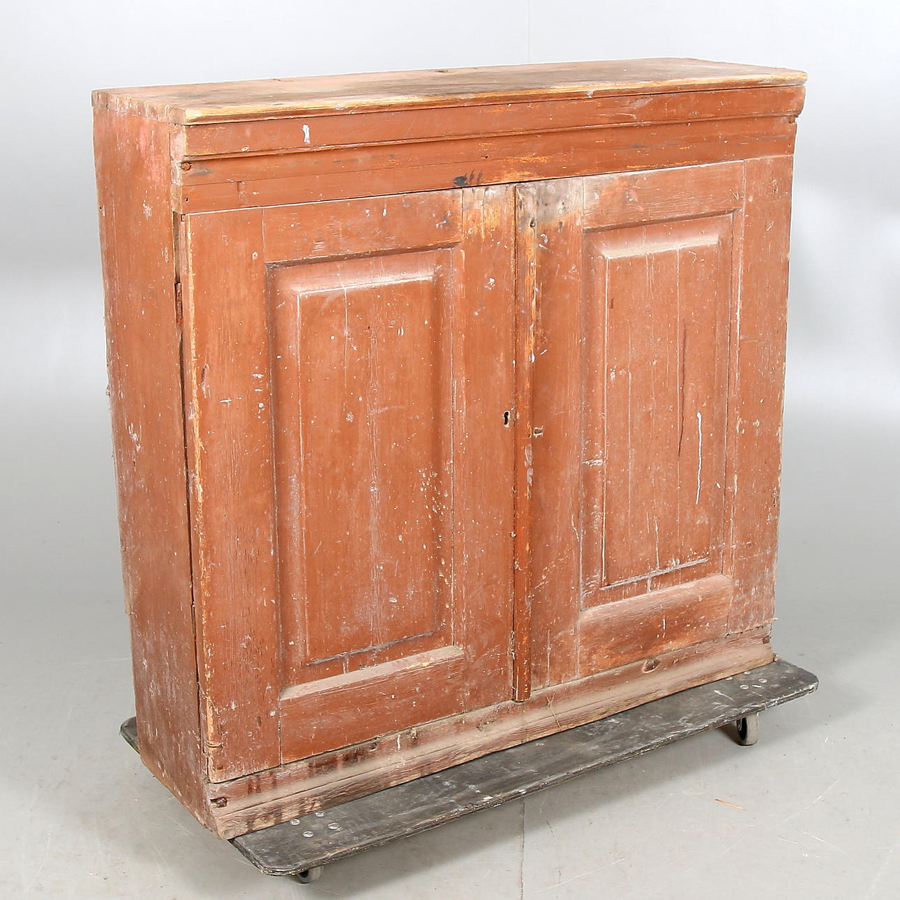 SKÅP, bemålad fur, Allmoge, 17/1800-tal.