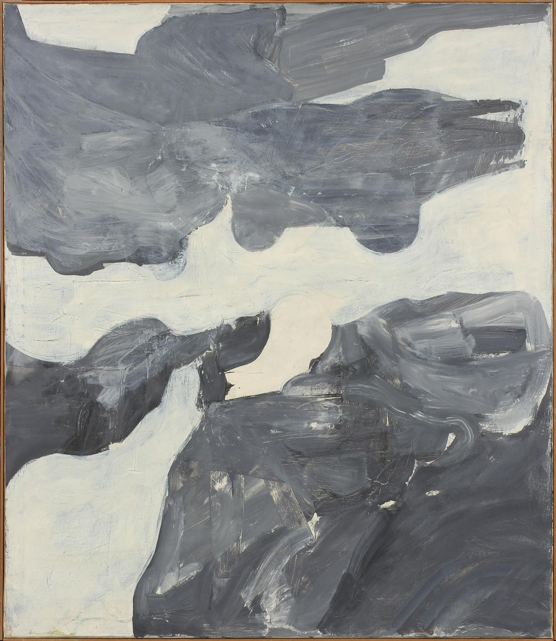 BERTIL BERNTSSON. Komposition. Olja på duk, signerad och daterad 63.