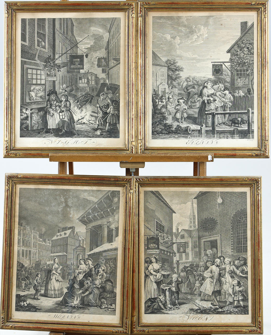 WILLIAM HOGARTH. Kupferstiche, 4 Stück, 1738.