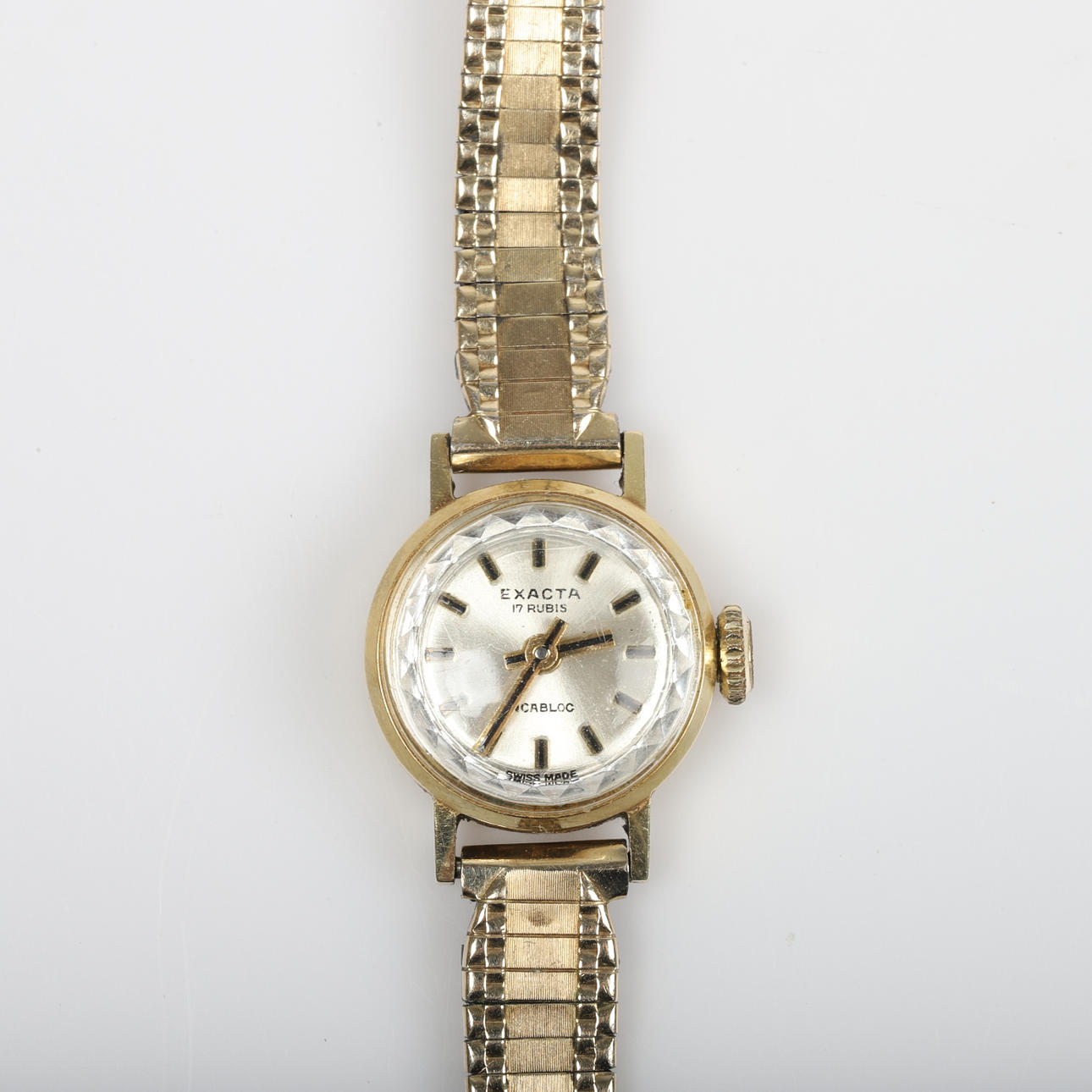 DAMENARMBANDUHR, Exacta, 14K Gold.