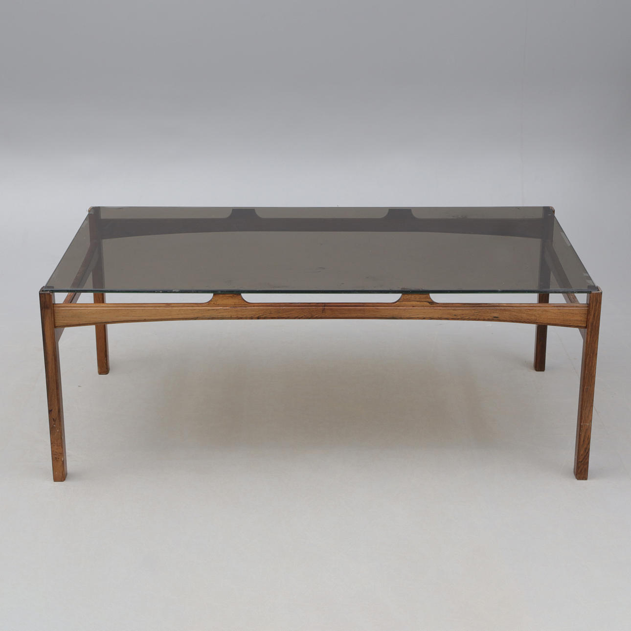 COUCHTISCH, Glas/Holz.