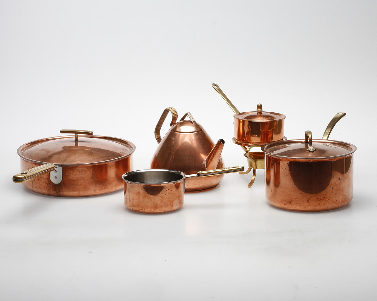 KOPPARFÖREMÅL, 5 delar, 1900-tal.