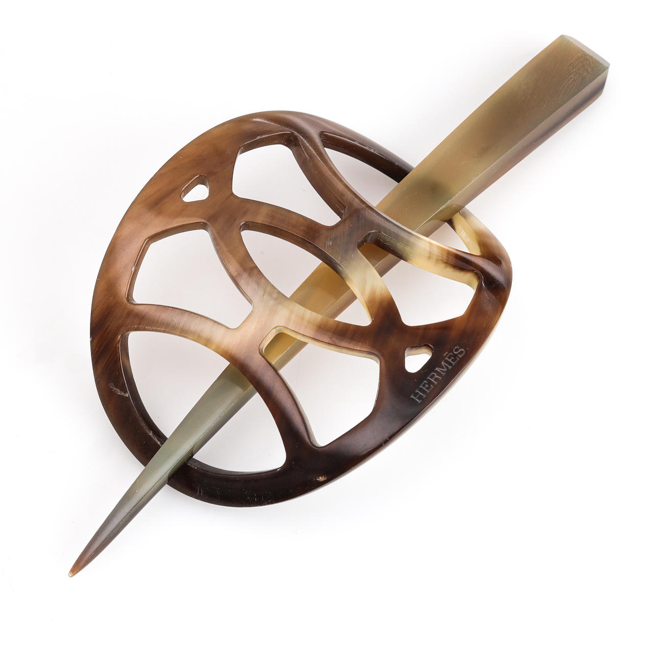 HERMÈS, Hairpin “Hermès Kanzashi Buffalo Horn Hair Pin  display picture 1