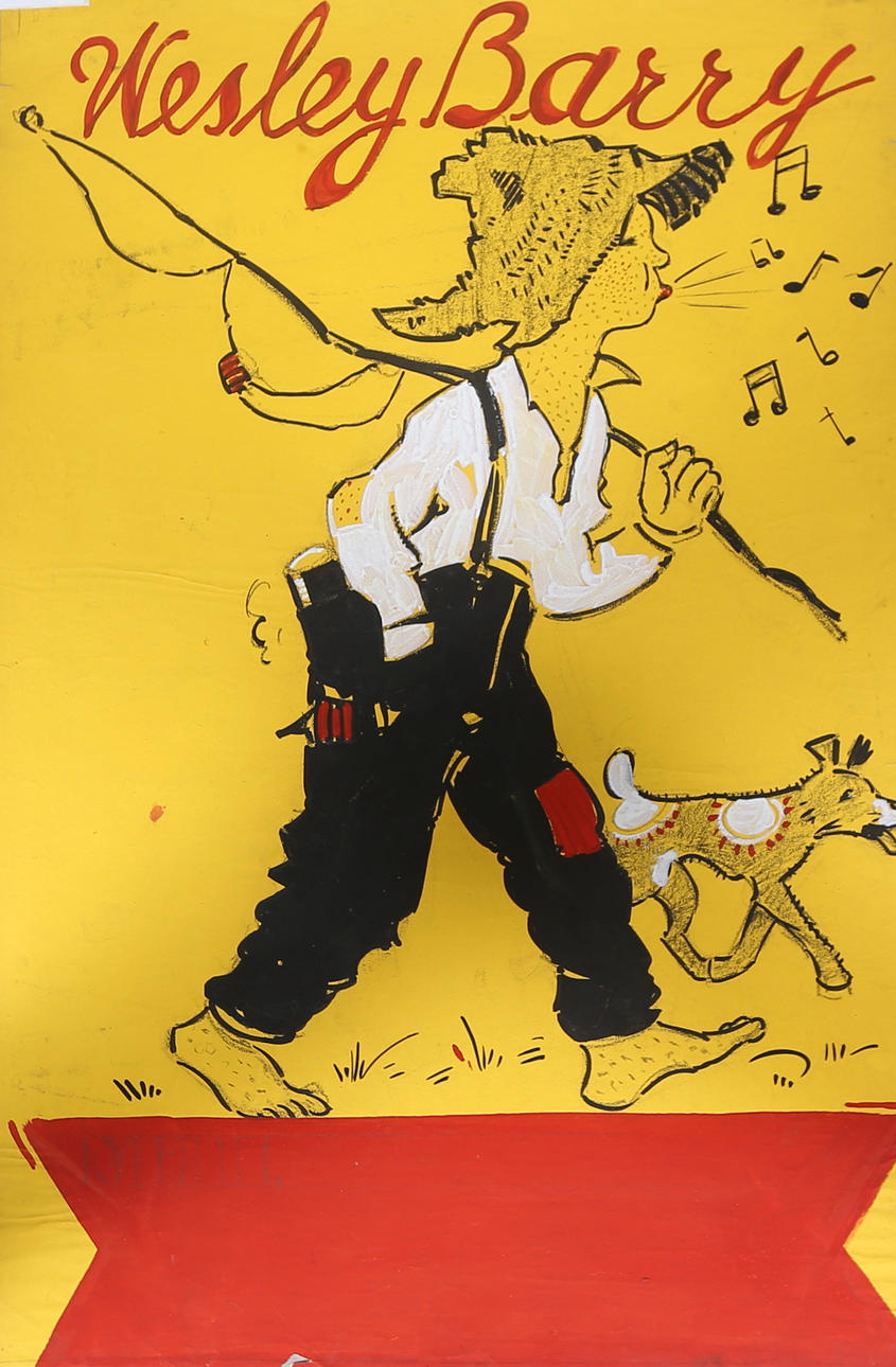 HANDMÅLAD AFFISCH, Wesley Barry, 1920/30-tal.