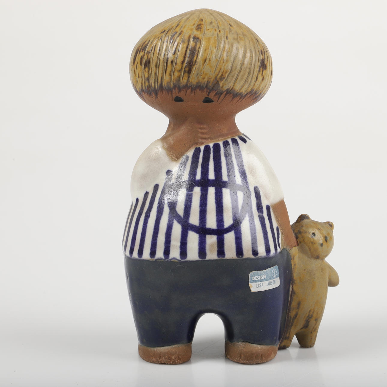 LISA LARSON. Figur, „Malin“, stentøj, Gustavsberg.