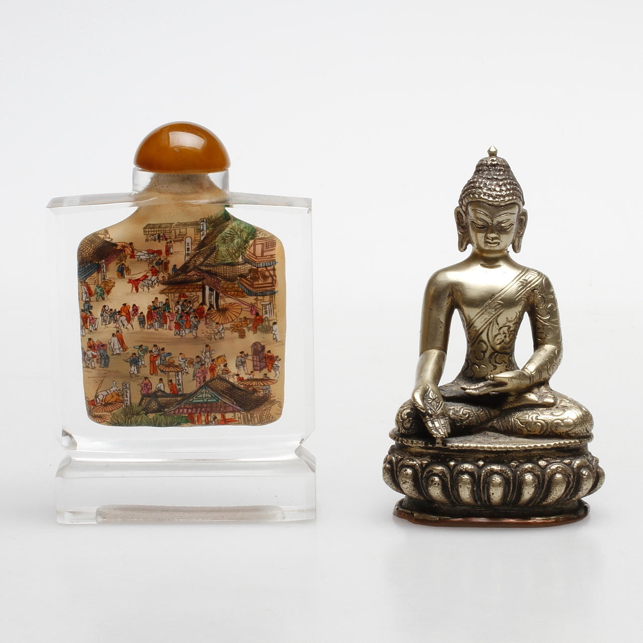 SKULPTUR OCH FLASKA, orientaliska.