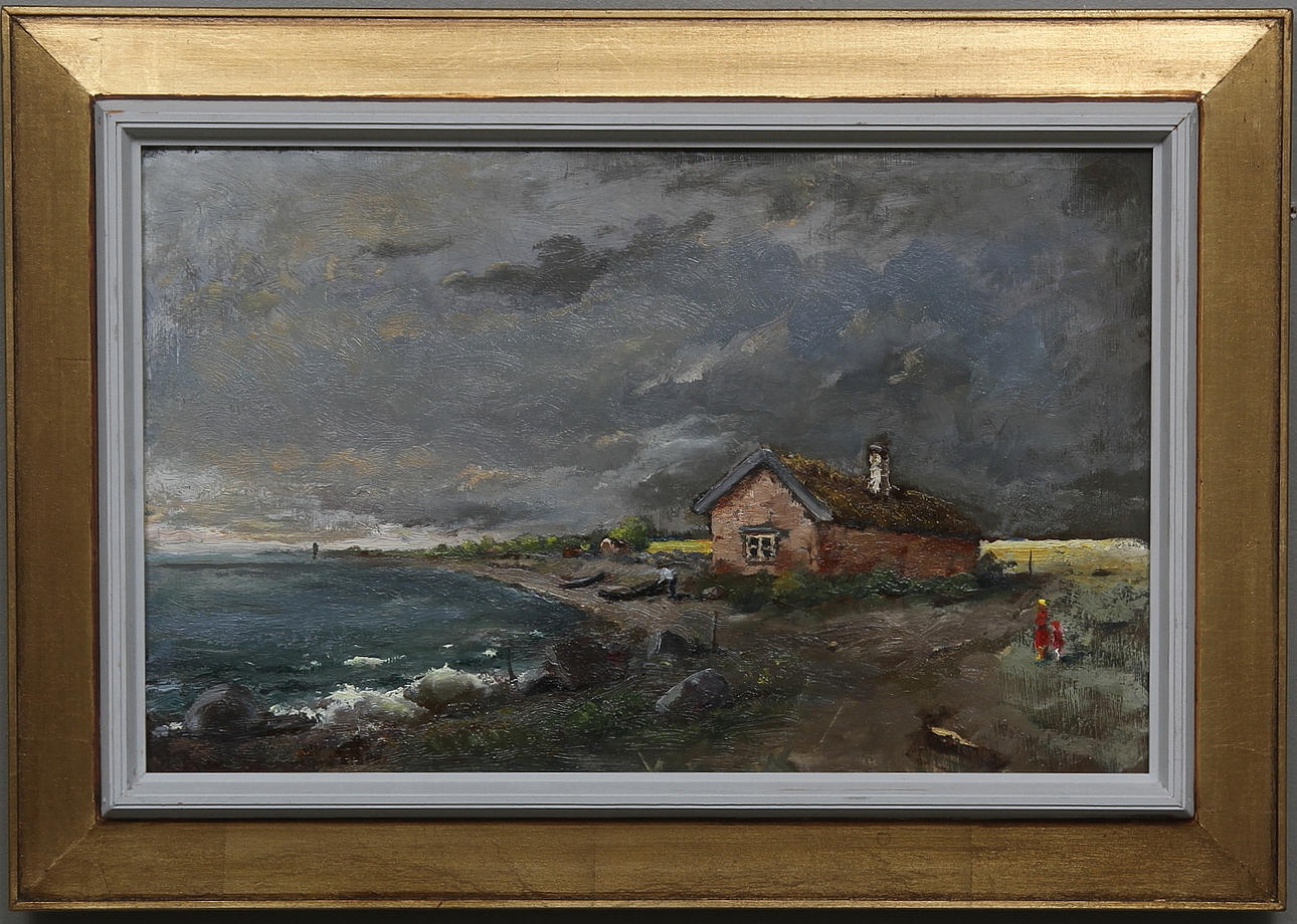 HILDING BOSSLER. Olja på duk, signerad.