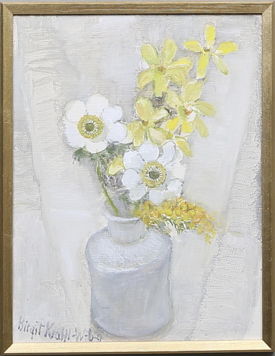 BIRGIT KRAFFT-WAESTERBERG. Olja på pannå, signerad.