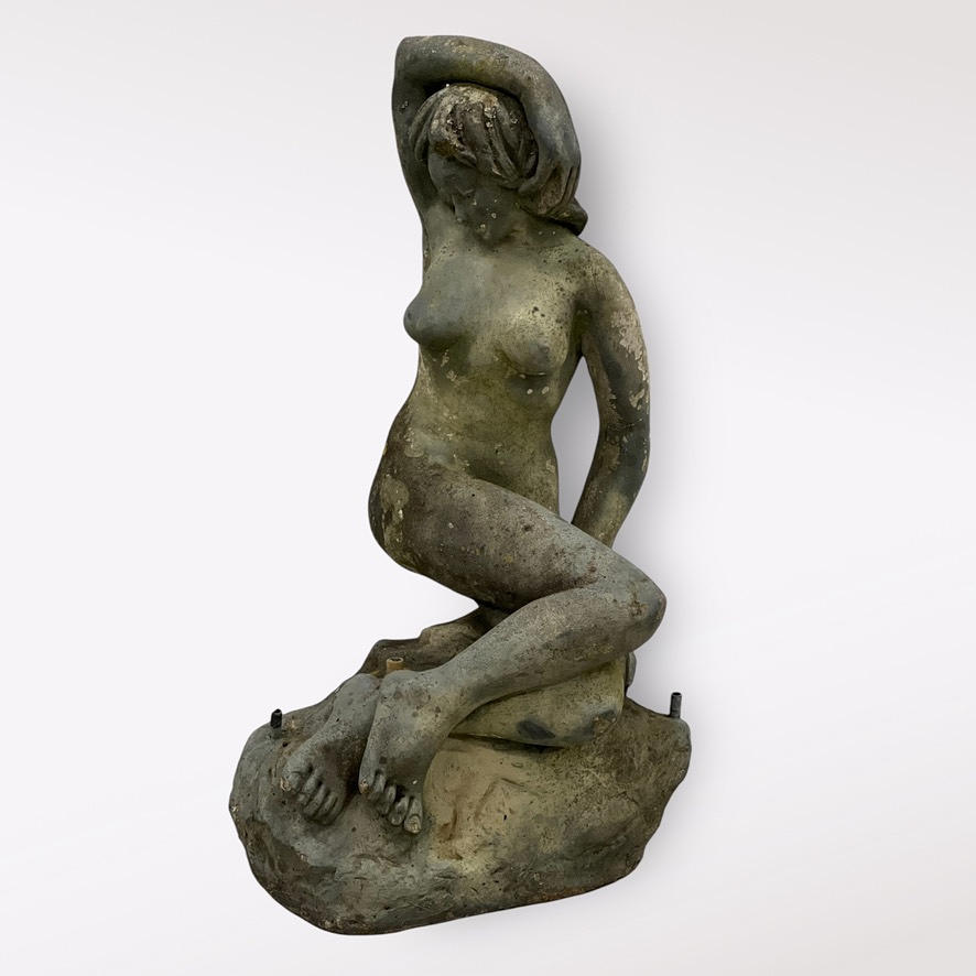 HAVESKULPTUR, stenmasse, Gino Manca.