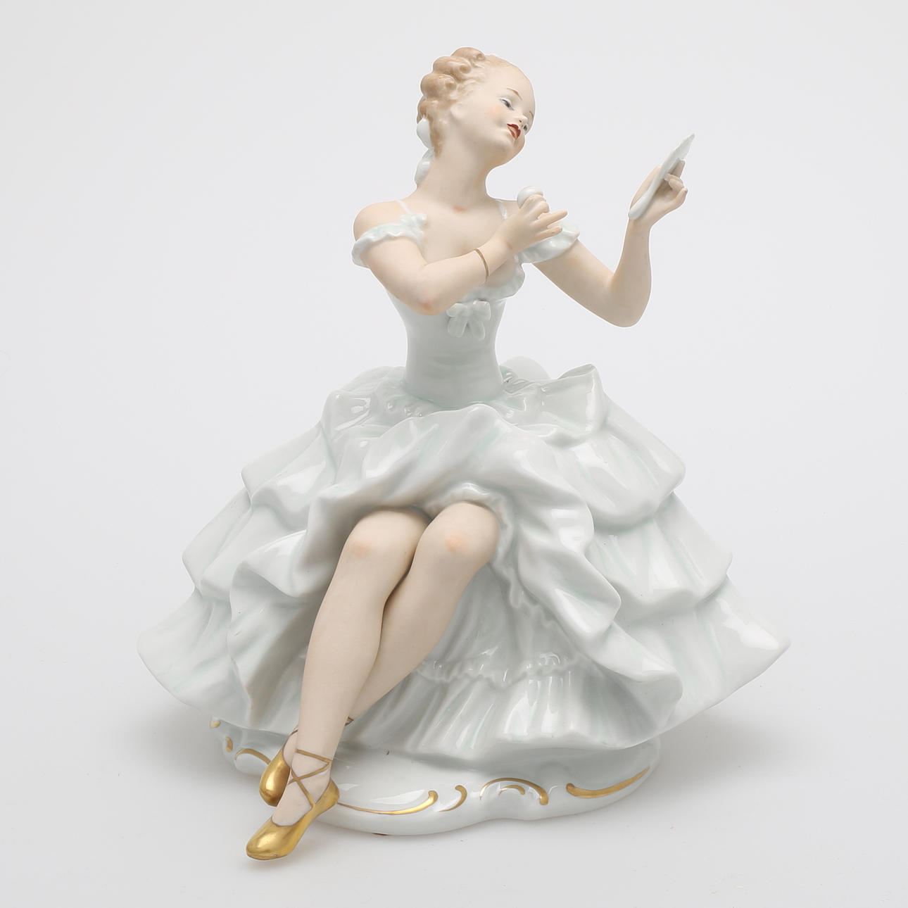 FIGURIN, porslin, ballerina, Wallendorf, Tyskland.