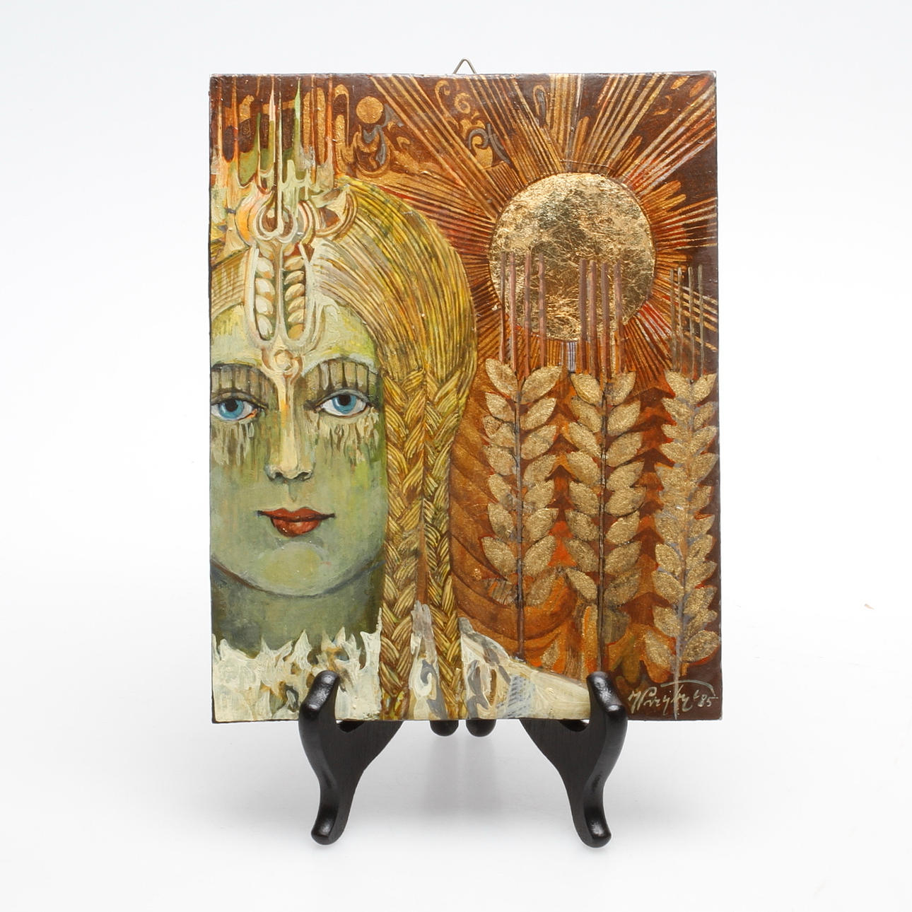 JERZY PRZYBYL. Olja på träplatta, signerad och daterad 85.