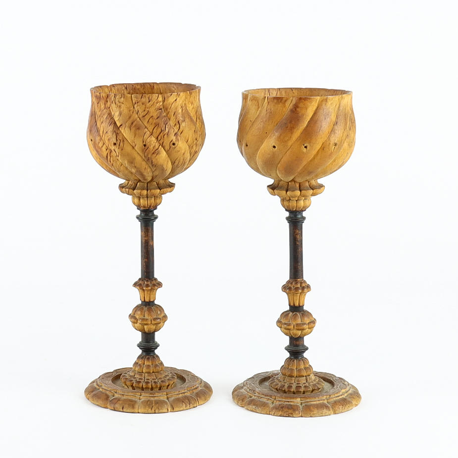 KALKAR 2 stycken, masurbjörk.