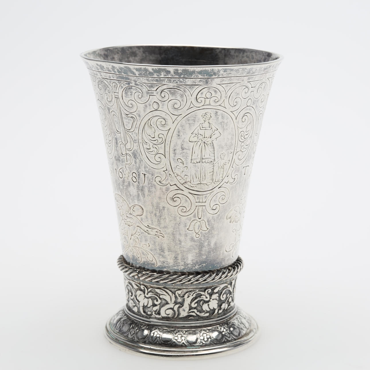 BEAKER silver 16/ 18th century weight ca135gram.