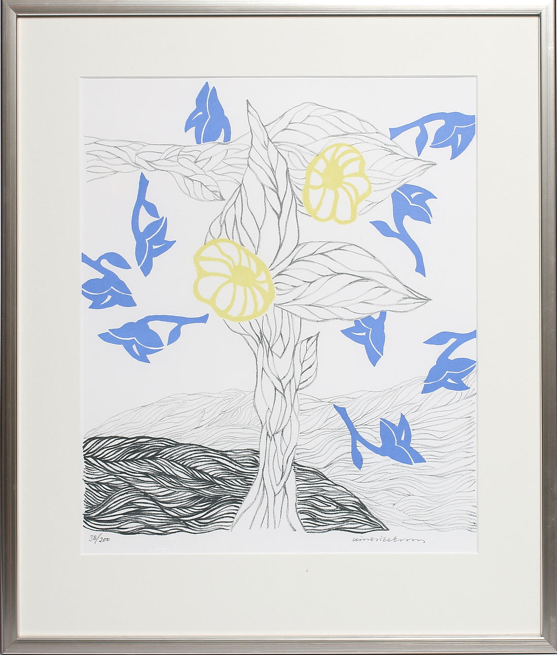 KIRSTIE EKELUND. Färglitografi, signerad och numrerad 38/200.