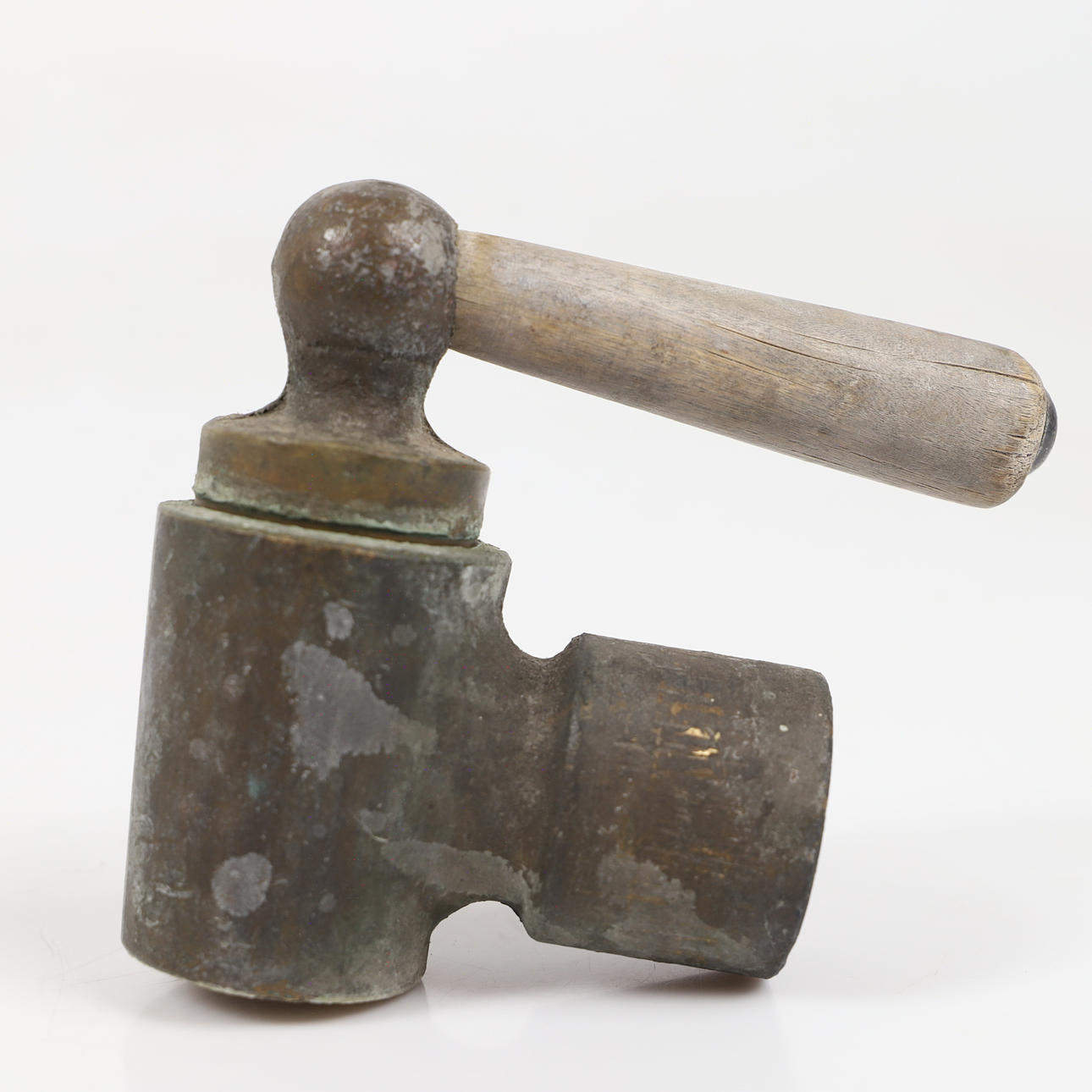 TAPPKRAN, mässing/trä, tidigt 1900-tal.