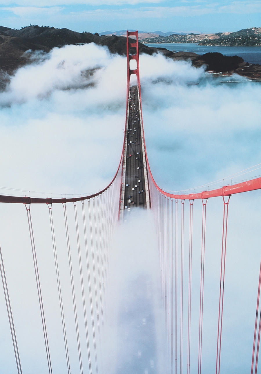 AFTER ROGER RESSMEYER. “Golden Gate Bridge”, print.