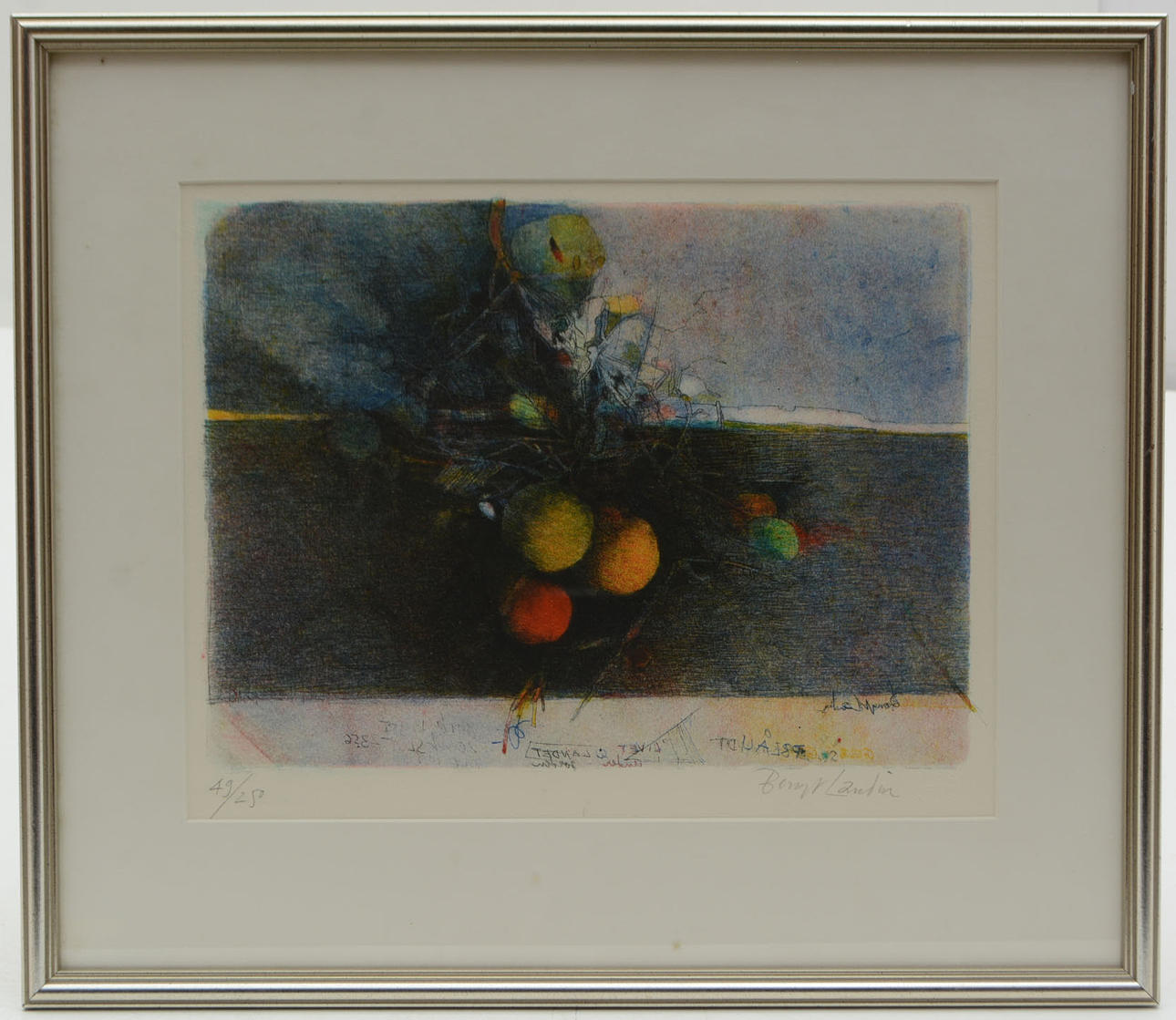 BENGT LANDIN. Composition. Lithograph no 49/250.