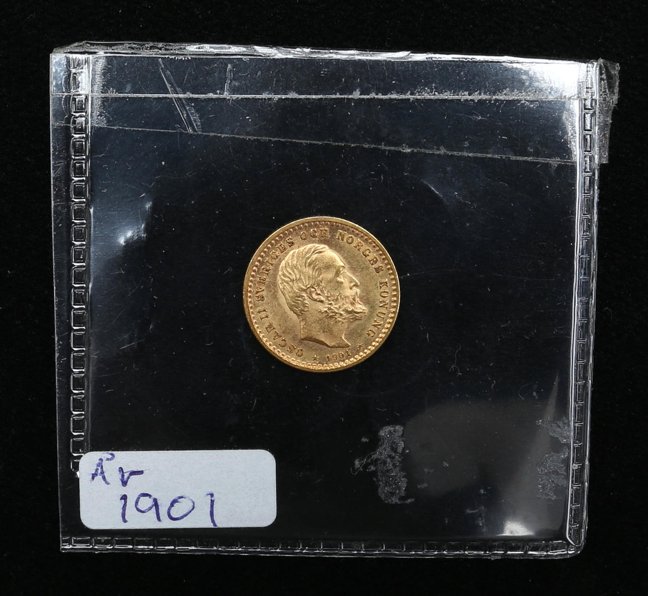 GULDMYNT, 5 kronor, Sverige, 1901.