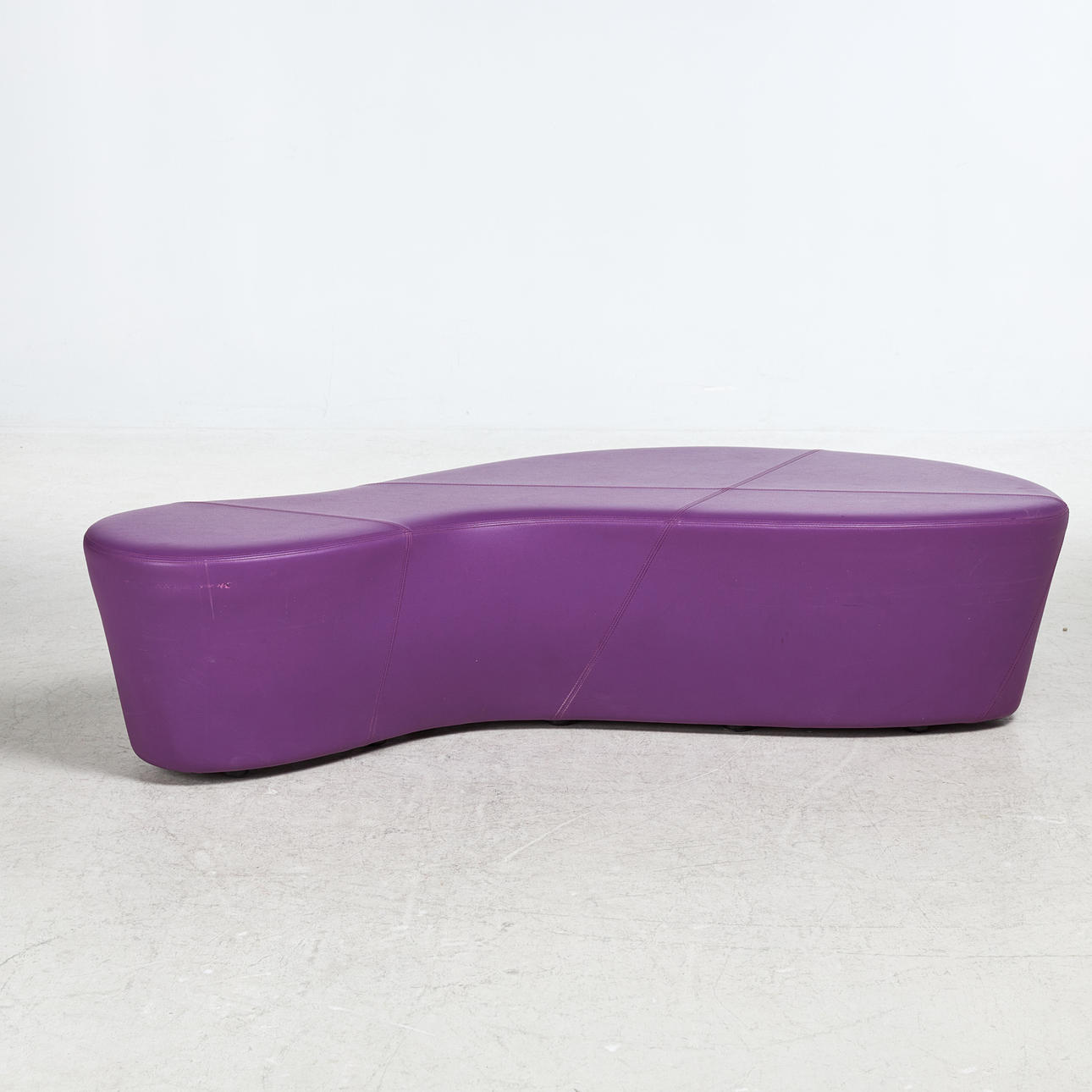BUSK + HERTZOG. BENCH, “Globe Zero 4", Halle Plasma, artificial leather.