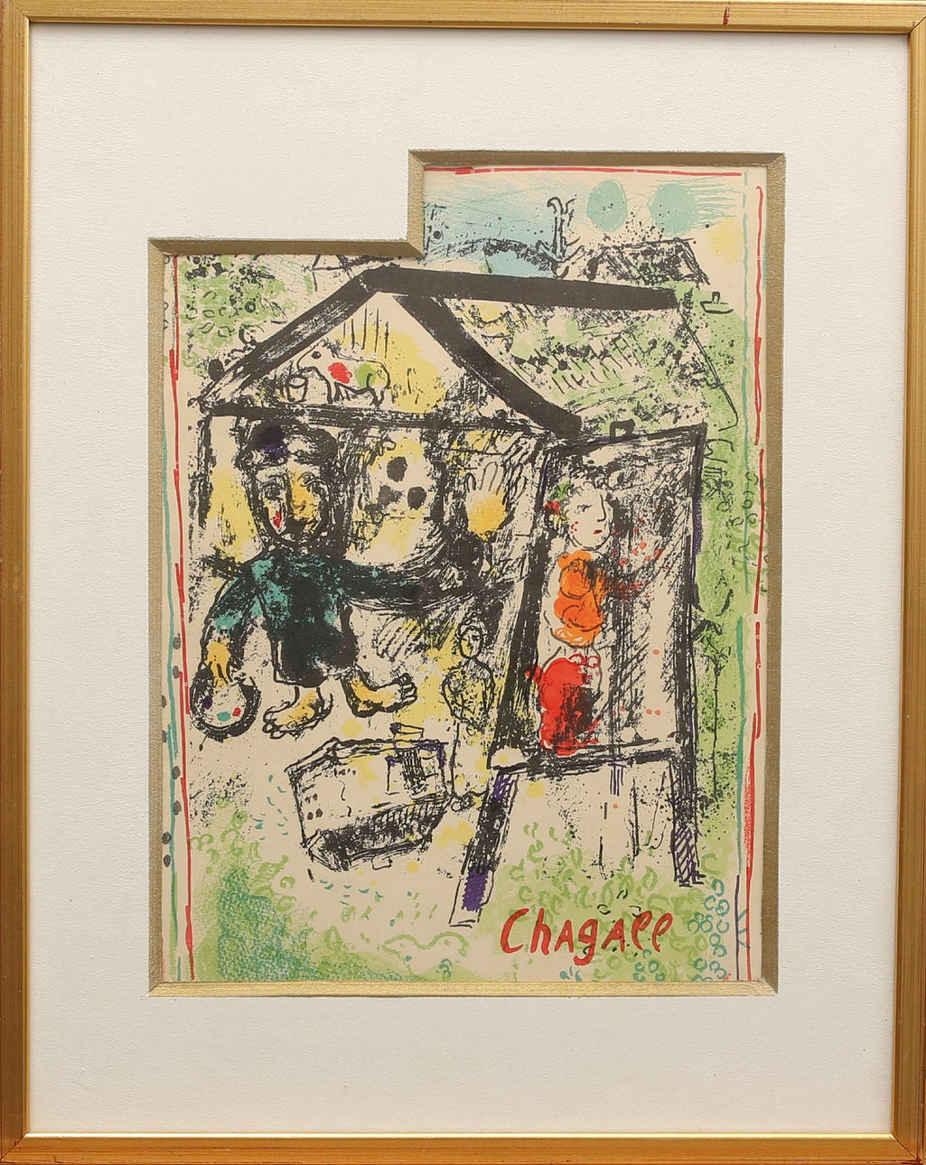 MARC CHAGALL. Efter, DERRIERE LE MIROIR 182, „1969.