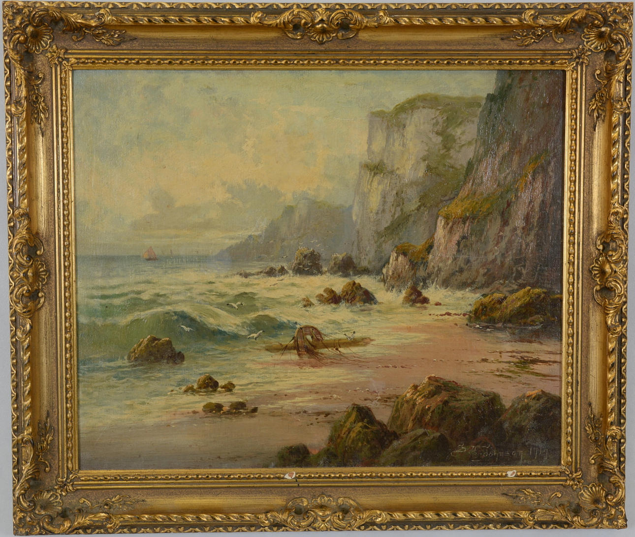 SIDNEY YATES JOHNSON. Olja på duk.