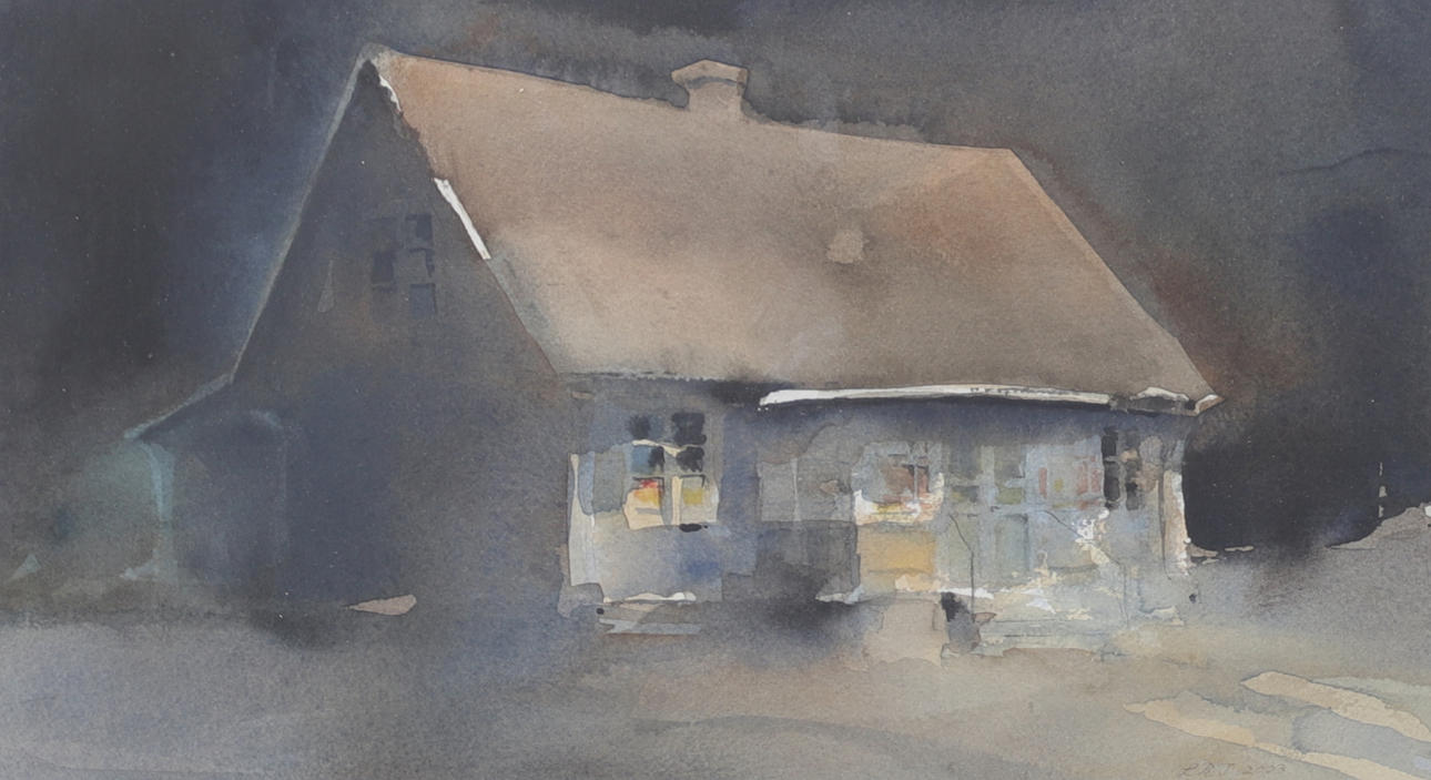 LARS ROLAND JOHANSSON. House, watercolour, signed and dated 2003.
