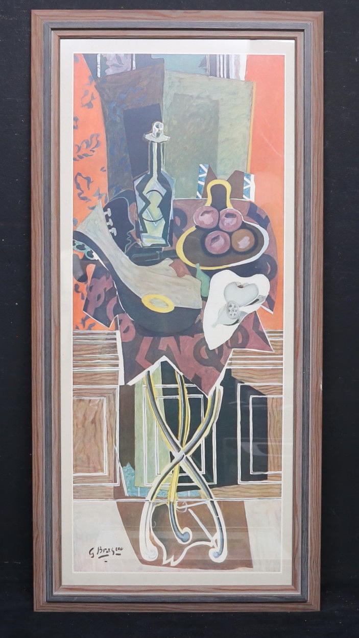 es Braque、LE GUERIDON、画集画、新品額装付 Georges Braque、LE GUERIDON、画集画、新品額装付 【公式通販】
