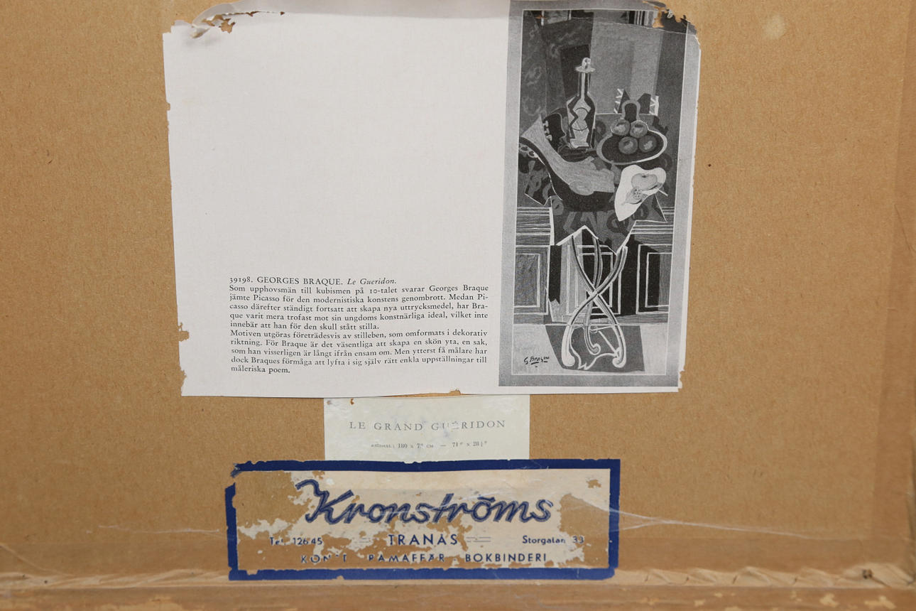 es Braque、LE GUERIDON、画集画、新品額装付 Georges Braque, Le guéridon (The Gueridon), 1935 · SFMOMA