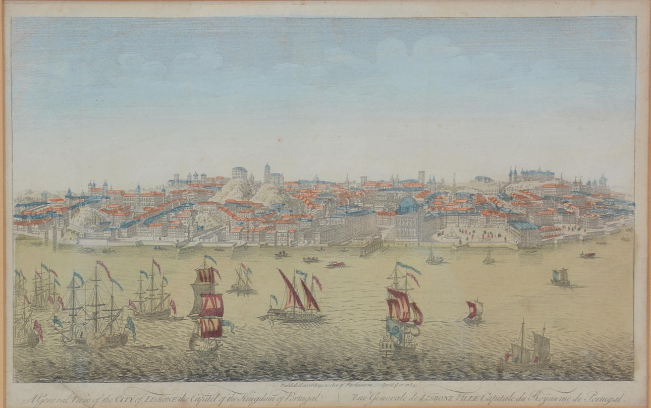 OIDENTIFIERAD KONSTNÄR. Kopparstick, handkolorerat.