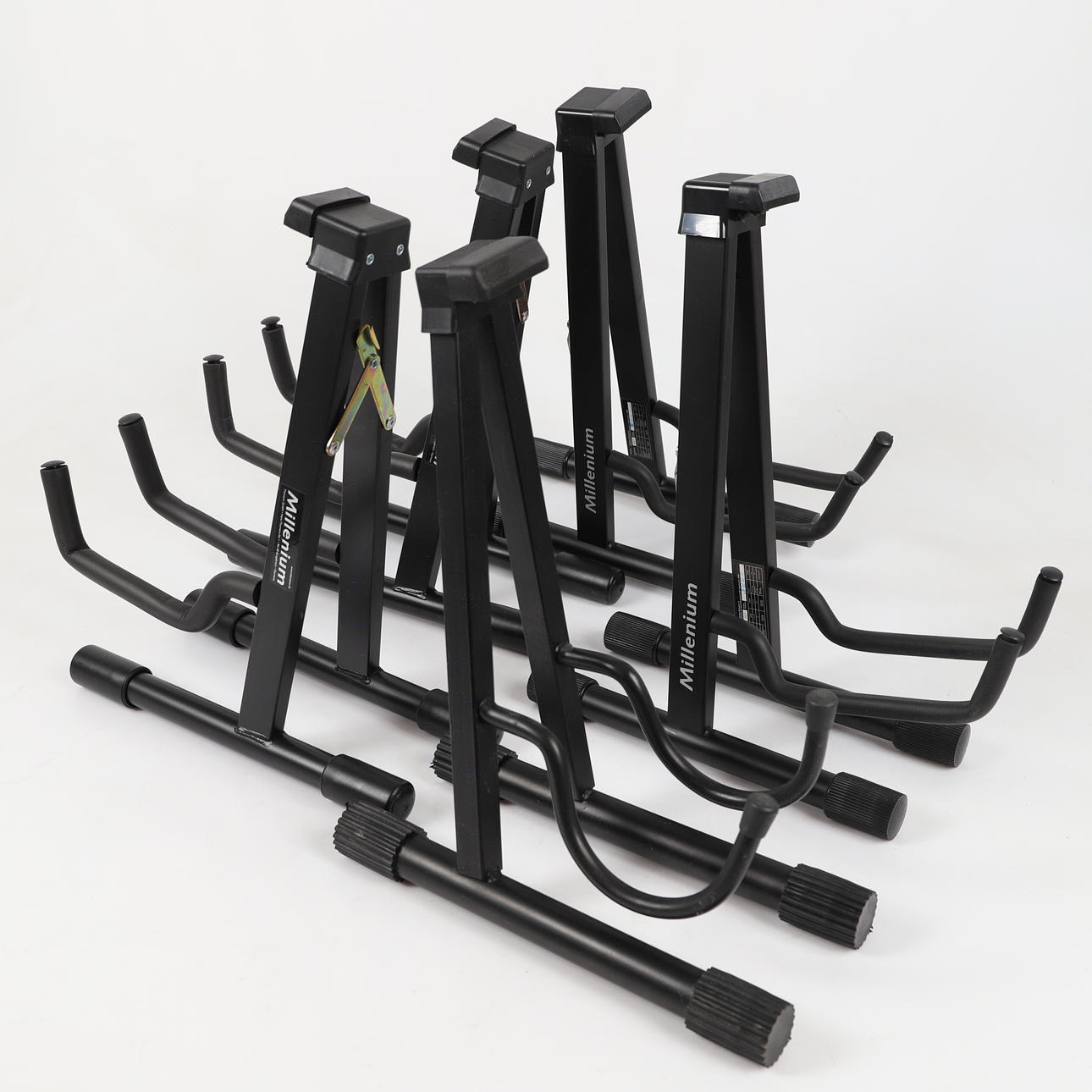 GITARRENSTÄNDER, 5-teilig, Metall, bl. und Millenium.