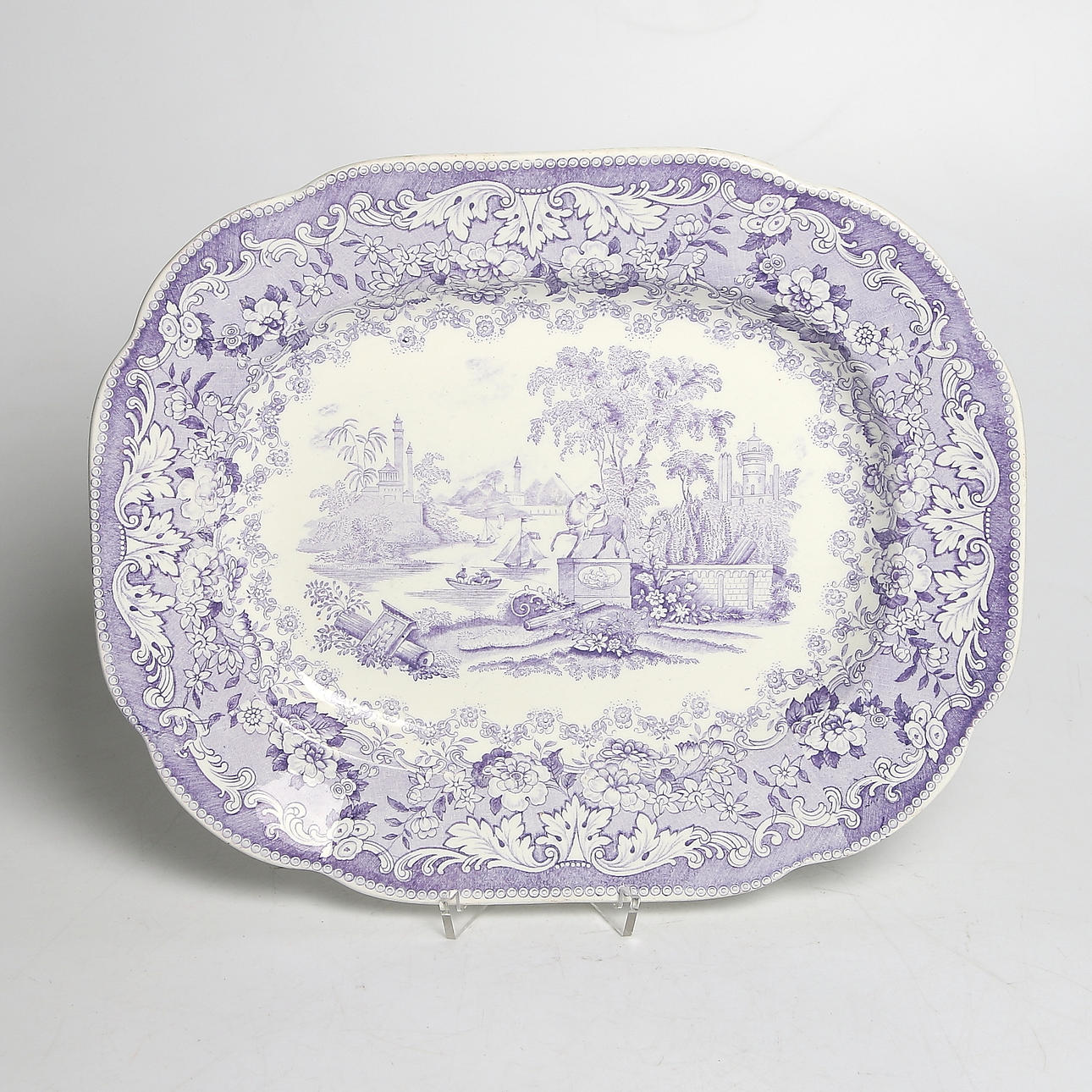 STEKFAT, flintgods, Rörstrand. 1800-tal.