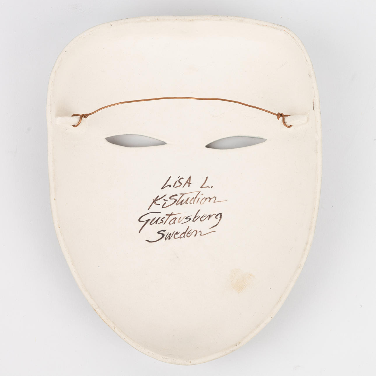 LISA LARSON. Mask, keramik, glaserad, 