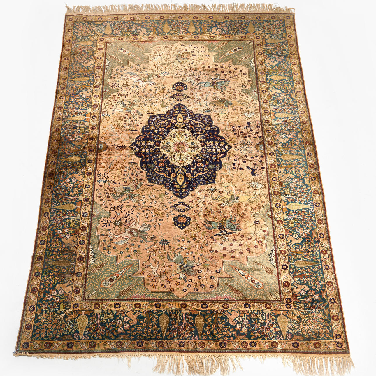 A silk ORIENTAL RUG, probably Kayseri, Turkey.