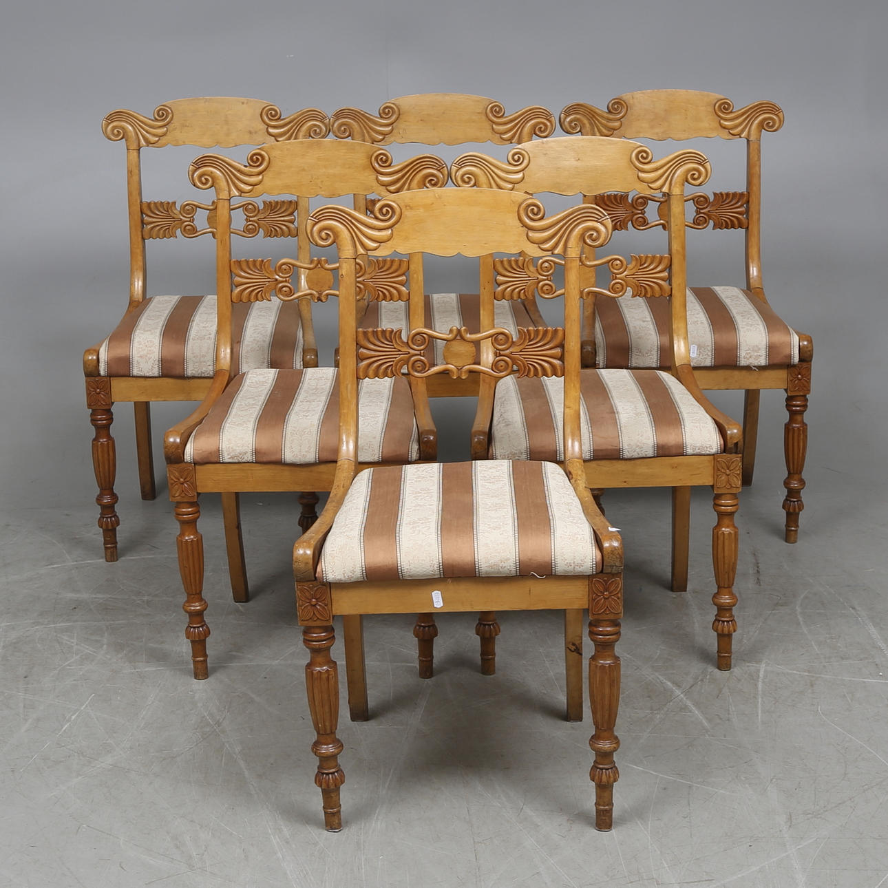 STOLAR, 6 st, senempire, 1800-talets mitt.