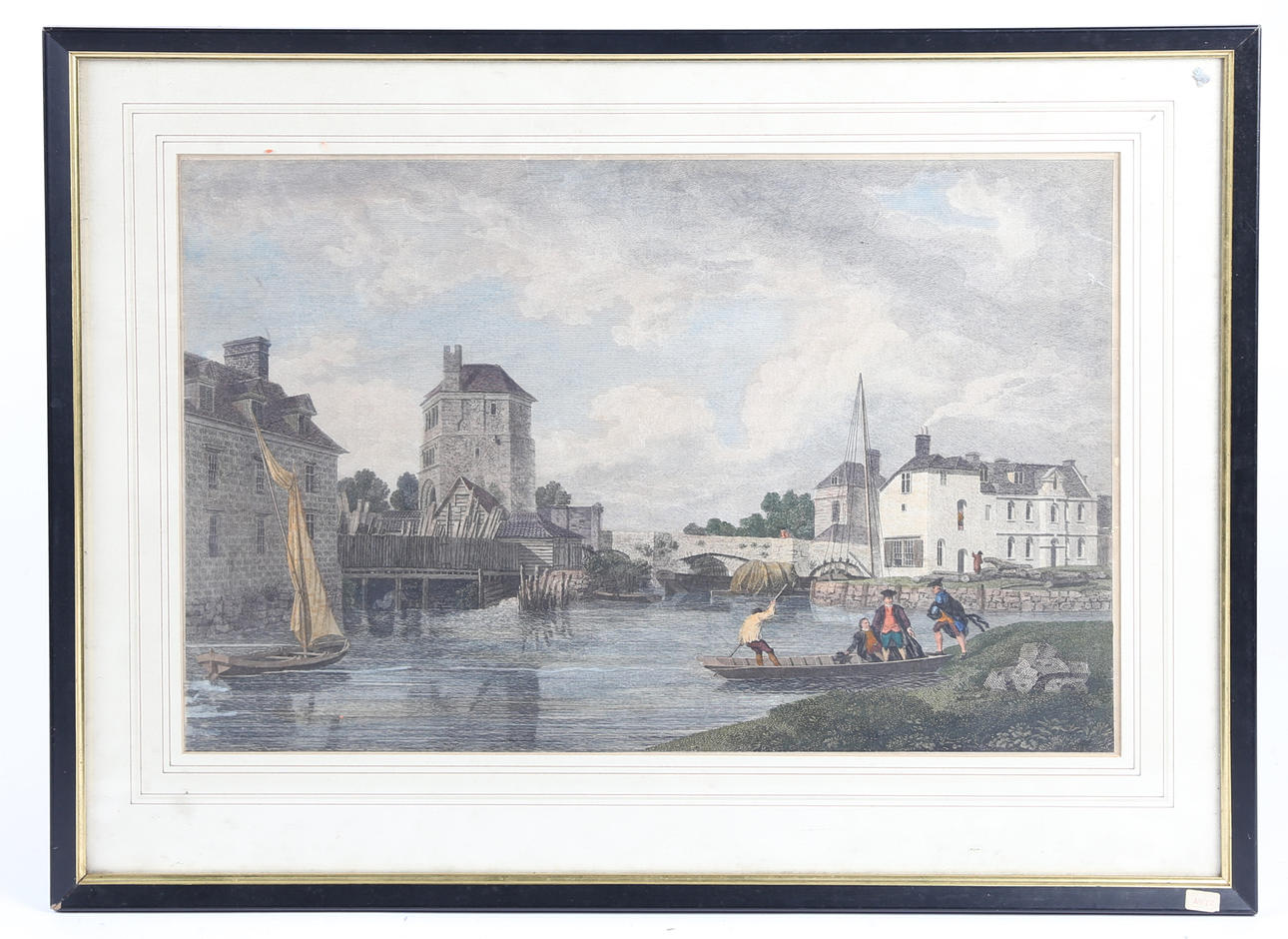 OXFORD, FÄRGAT TRYCK, 1700-TAL.