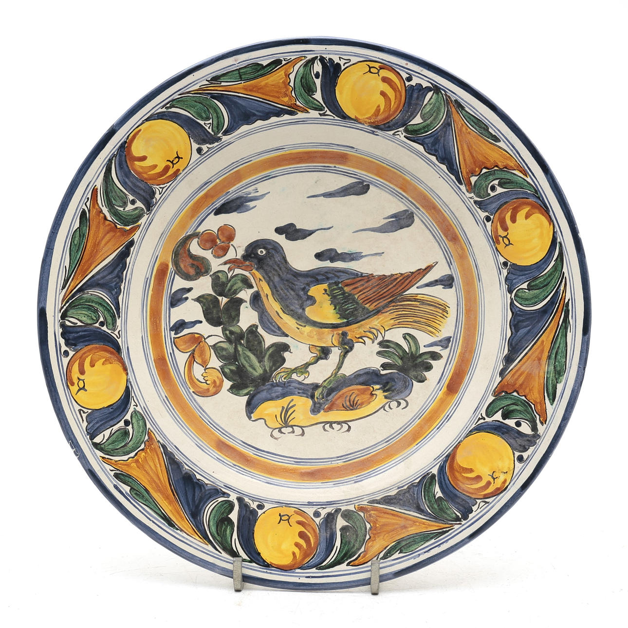 Earthenware dish, 20th Century.